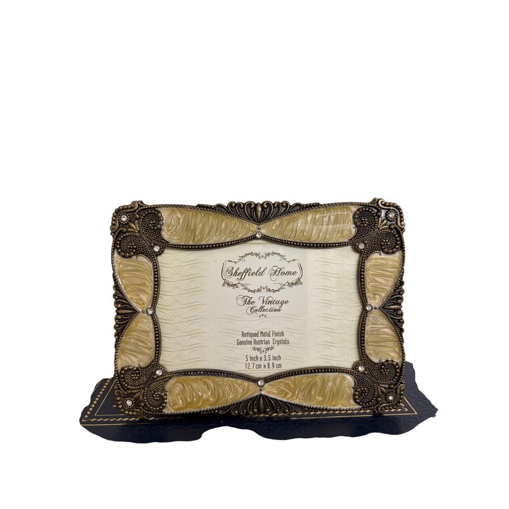 Sheffield Home Vintage Collection Photo FRAME Victorian/Faux Enamel/Sparkle